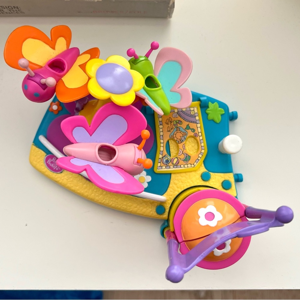 Vintage Polly Pocket Butterfly Carousel Ride (No Doll) Y2K Toy
